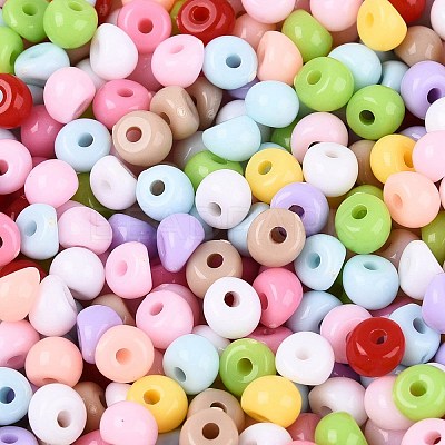 Opaque Acrylic Beads OACR-N162-14-1