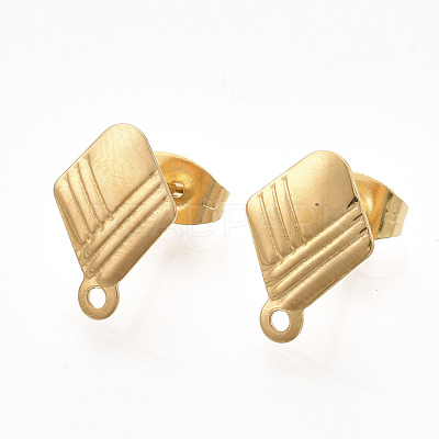 304 Stainless Steel Stud Earring Findings X-STAS-S079-60A-1