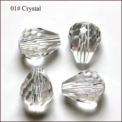 Imitation Austrian Crystal Beads SWAR-F062-8x6mm-01-1