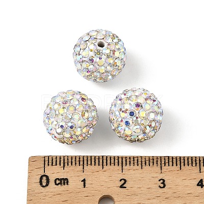Pave Disco Ball Beads X-RB-Q195-14mm-AB-1