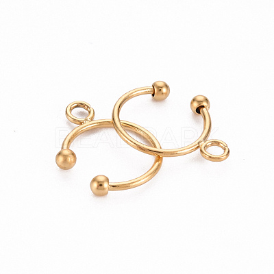 Ion Plating(IP) 304 Stainless Steel Ear Cuff Findings STAS-S116-308G-1
