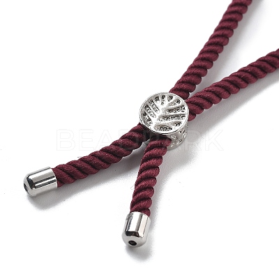 Twisted Nylon Cord Silder Bracelets DIY-B066-03P-19-1