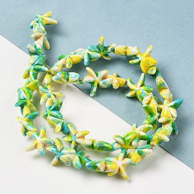 Synthetic Turquoise Dyed Beads Strands X-G-P507-04G-1