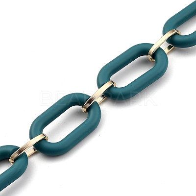 Handmade Acrylic Cable Chains AJEW-JB00713-01-1