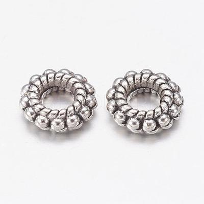 Tibetan Style Alloy Beads X-TIBEB-A12-3597-AS-LF-1