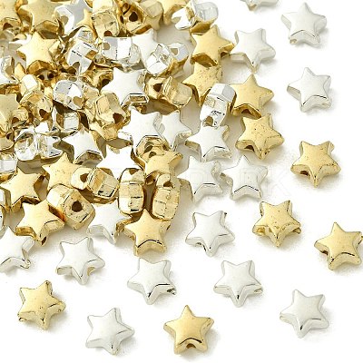 100Pcs 2 Colors CCB Plastic Beads CCB-FS0001-02-1