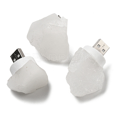 Nuggets Natural Quartz Crystal USB Night Light G-Q170-02I-1