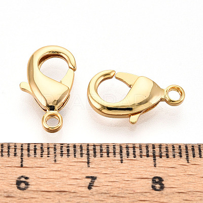 Brass Lobster Claw Clasps KK-YW0004-01C-G-1