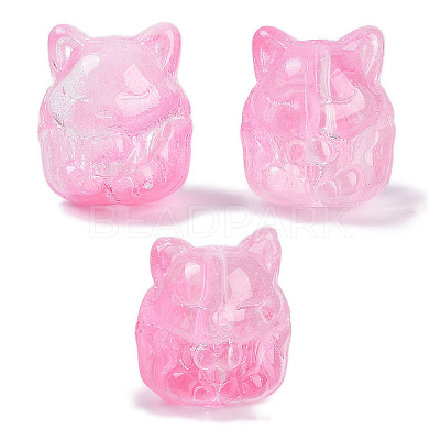Transparent Spray Paint Glass Beads X1-GLAA-H035-01-1