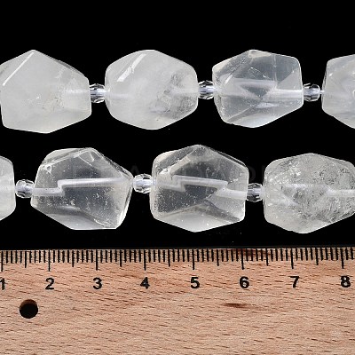 Natural Quartz Crystal Beads Strands G-C182-26-02-1