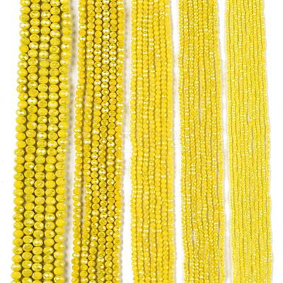 Electroplate Glass Beads Strands LS-EGLA-A044-P6mm-B04-1