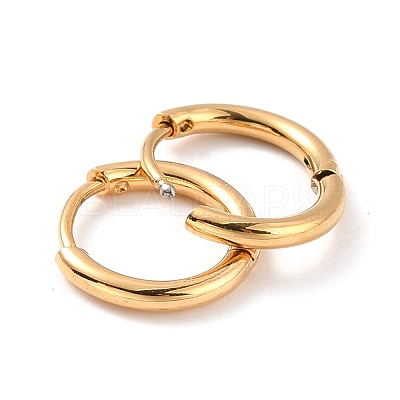 PVD Vacuum Plating 304 Stainless Steel Huggie Hoop Earrings for Women EJEW-F280-07A-G-1