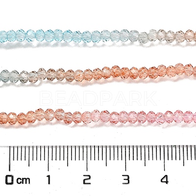 Transparent Painted Glass Beads Strands LS-DGLA-A034-T2mm-A19-1