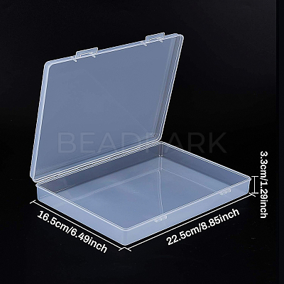 Transparent Plastic Bead Containers CON-BC0006-06B-1
