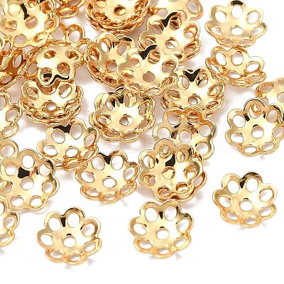 SHEGRACE Brass Beads Caps XGRPCU764-286G-1