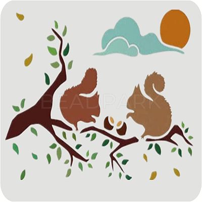 Plastic Reusable Drawing Painting Stencils Templates DIY-WH0202-298-1