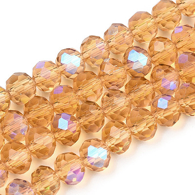 Electroplate Glass Beads Strands EGLA-A034-T4mm-L23-1