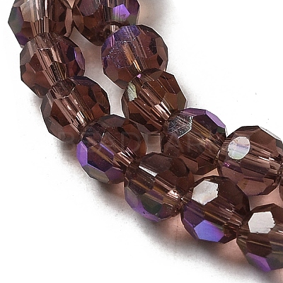 Electroplate Transparent Glass Beads Strands LS-EGLA-A035-T4mm-L13-1