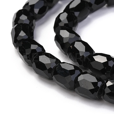 Electroplate Opaque Glass Beads GLAA-F108-10A-09-1