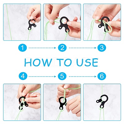 Outdoor Tent Canopy Nail Windbreak Rope Buckle STAS-UN0013-61-1