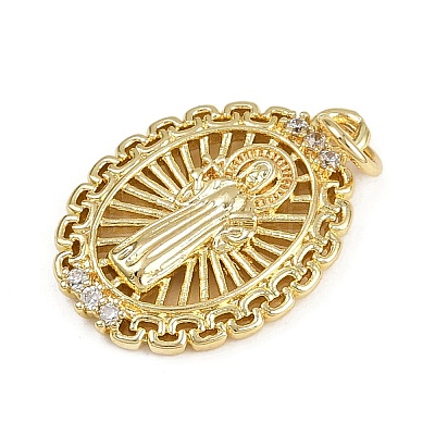 Brass Micro Pave Cubic Zirconia Pendants LS-KK-D409-49G-02-1