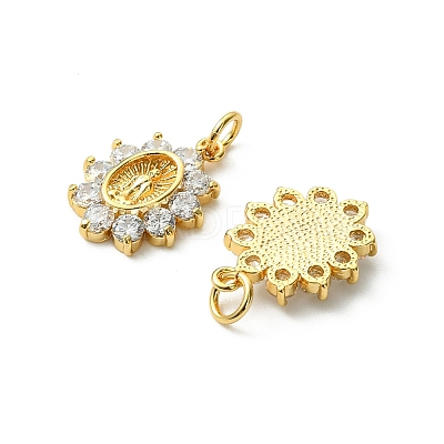 SHEGRACE Brass Micro Pave Cubic Zirconia Pendants XGRQ3P737-617G-1