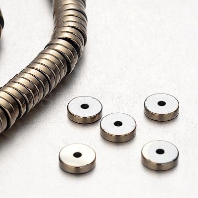 Electroplate Non-magnetic Synthetic Hematite Beads Strands G-F300-17C-06-1