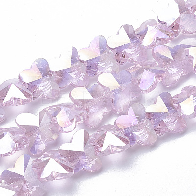 Electroplate Glass Beads EGLA-Q091-10mm-B17-1