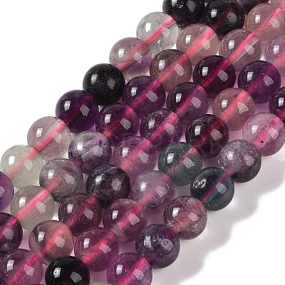 Natural Fluorite Beads Strands G-P530-B09-03-1