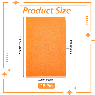 15Pcs Felt Non Woven Fabric DIY-SP0003-93N-1