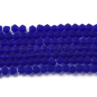 Imitate Austrian Crystal Frosted Glass Beads Strands GLAA-F029-TM2mm-B06-1