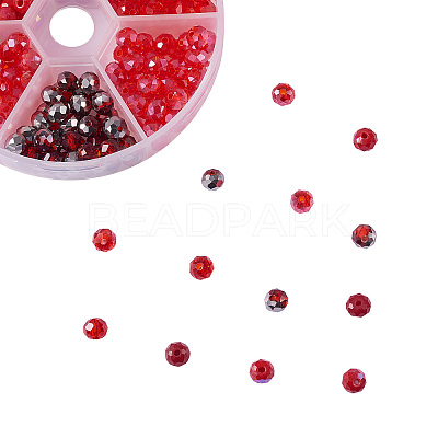 AB Color Plated Glass Beads Strands EGLA-CJ0001-09-1