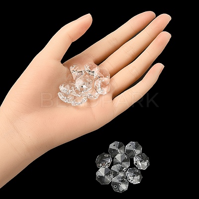 Transparent K9 Glass Connector Charms GLAA-YW0001-100-1