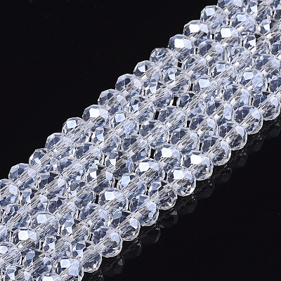 Electroplate Glass Beads Strands EGLA-A034-T6mm-A20-1