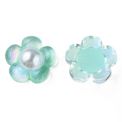 Translucent Epoxy Resin Cabochons CRES-N034-30B-1