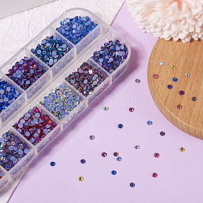 48G 12 Colors Glass Hotfix Rhinestone DIY-TA0004-53-1