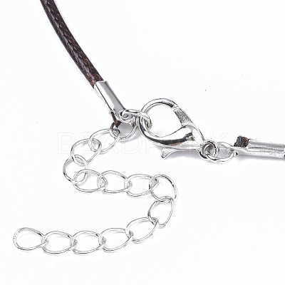 Waxed Cotton Cord Necklace Making MAK-S032-1.5mm-B02-1