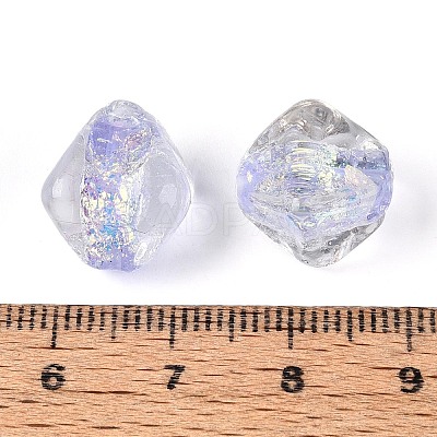 Handmade Foil Glass Beads Strands FOIL-N033-01B-1