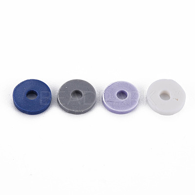 Handmade Polymer Clay Beads Strands CLAY-R089-8mm-T010-1