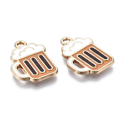 Eco-Friendly Alloy Enamel Pendants ENAM-Q437-048-NR-1