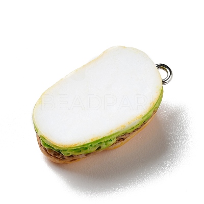 Opaque Resin Pendants RESI-D055-122P-1