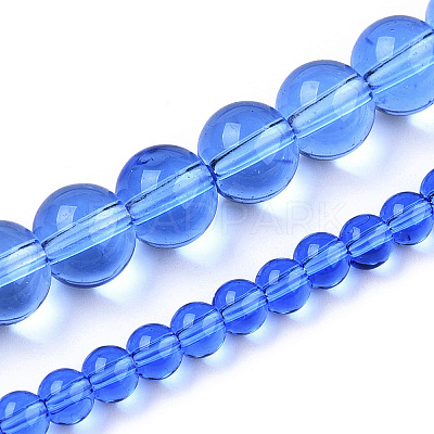 Transparent Glass Beads Strands GLAA-T032-T4mm-04-1