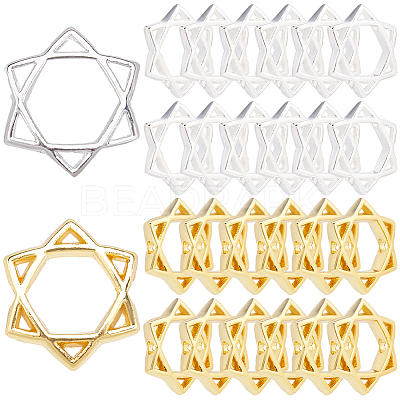 50Pcs Long-Lasting Plated Alloy Bead Frame FIND-SP0002-54-1
