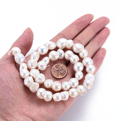 Natural Keshi Pearl Beads Strands PEAR-S020-O01-1