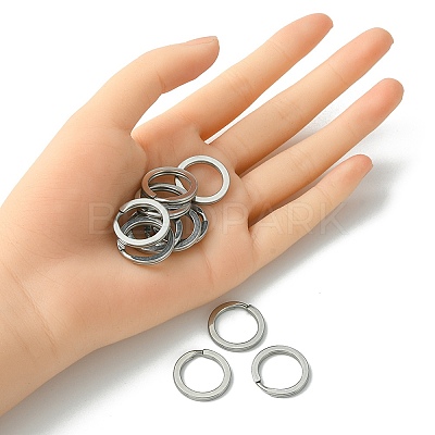 10Pcs 304 Stainless Steel Keychain Clasps KEYC-YW0001-03-1