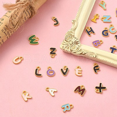26Pcs 26 Styles Alloy Enamel Pendants ENAM-YW0002-94-1
