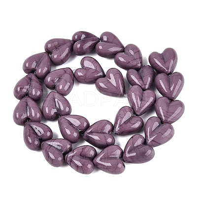 Handmade Lampwork Beads Strands LAMP-Q041-05D-1