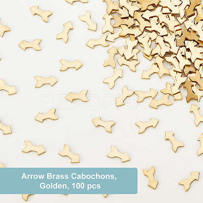 Brass Cabochons KK-OC0001-38D-1