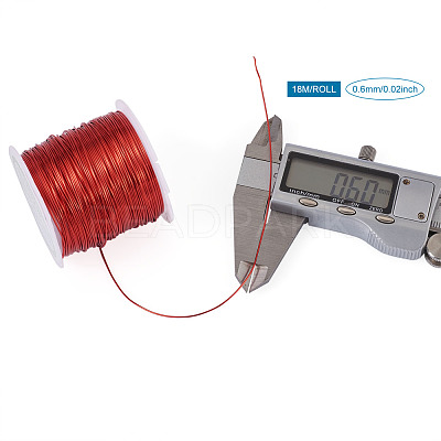 Round Copper Beading Wire for Jewelry Making YS-TAC0004-0.6mm-16-1