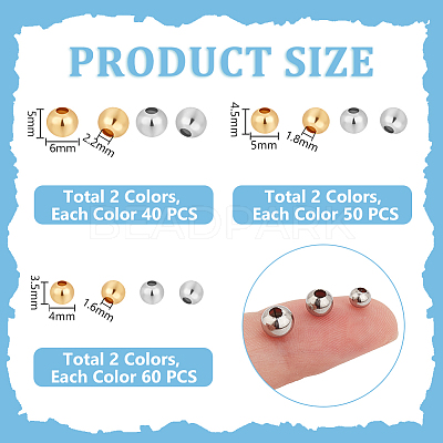 304 Stainless Steel Beads STAS-UN0060-67-1